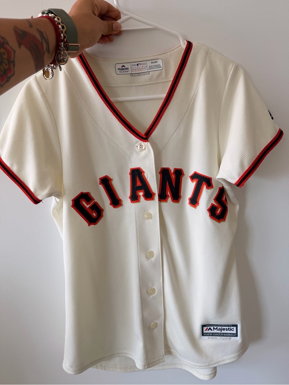 San Francisco Giants Majestic Cream Baseball Jersey